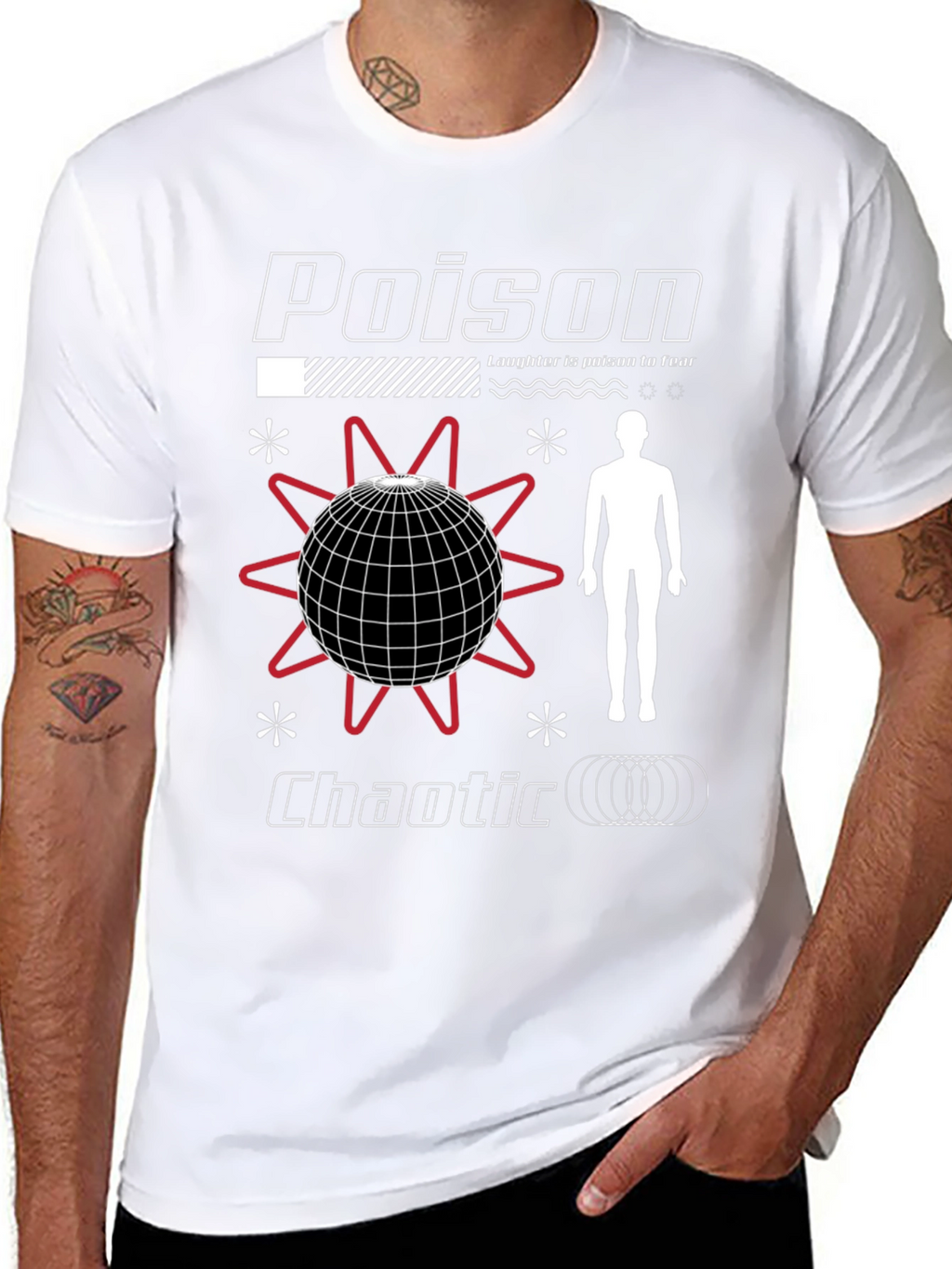 Poison Chaotic Graphic Tee - Edgy Streetwear