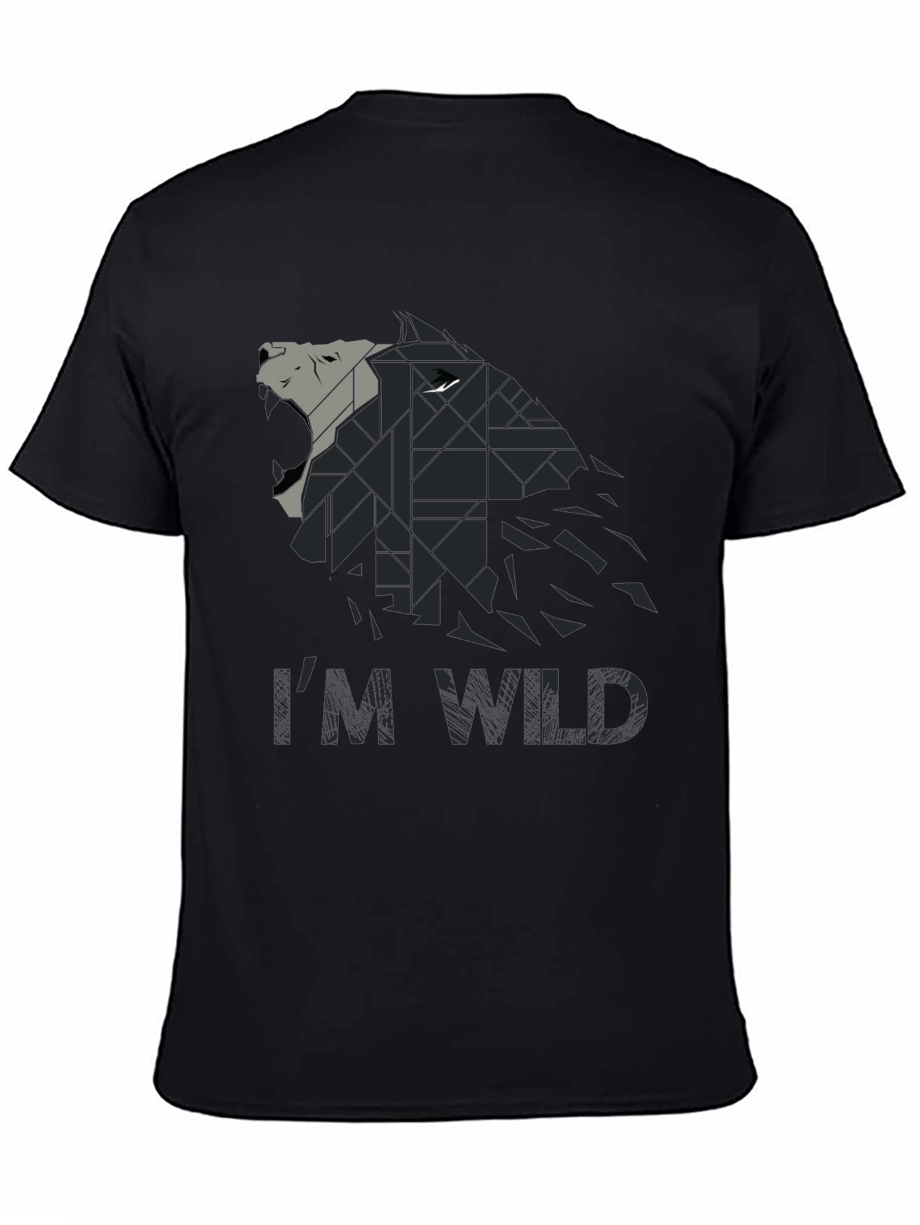 Im Wild Wolf Graphic Print Mens T-Shirt
