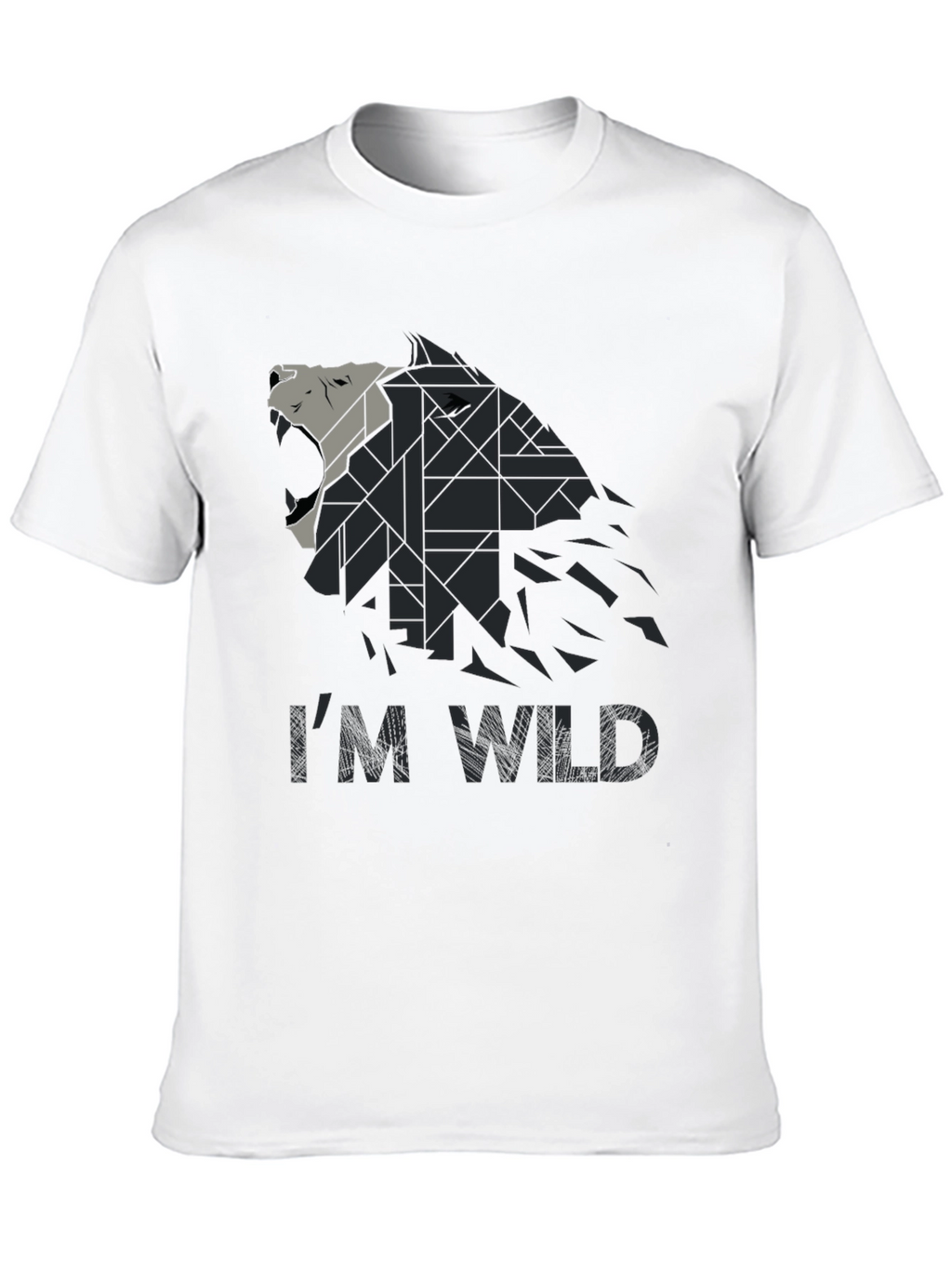 Im Wild Wolf Graphic Print Mens T-Shirt