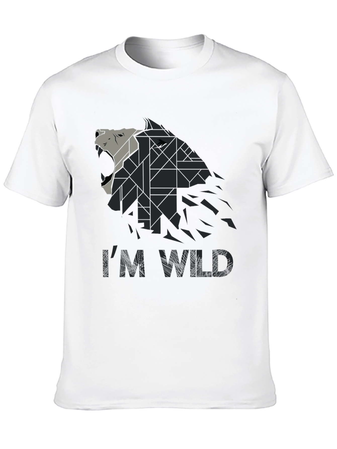 Im Wild Wolf Graphic Print Mens T-Shirt