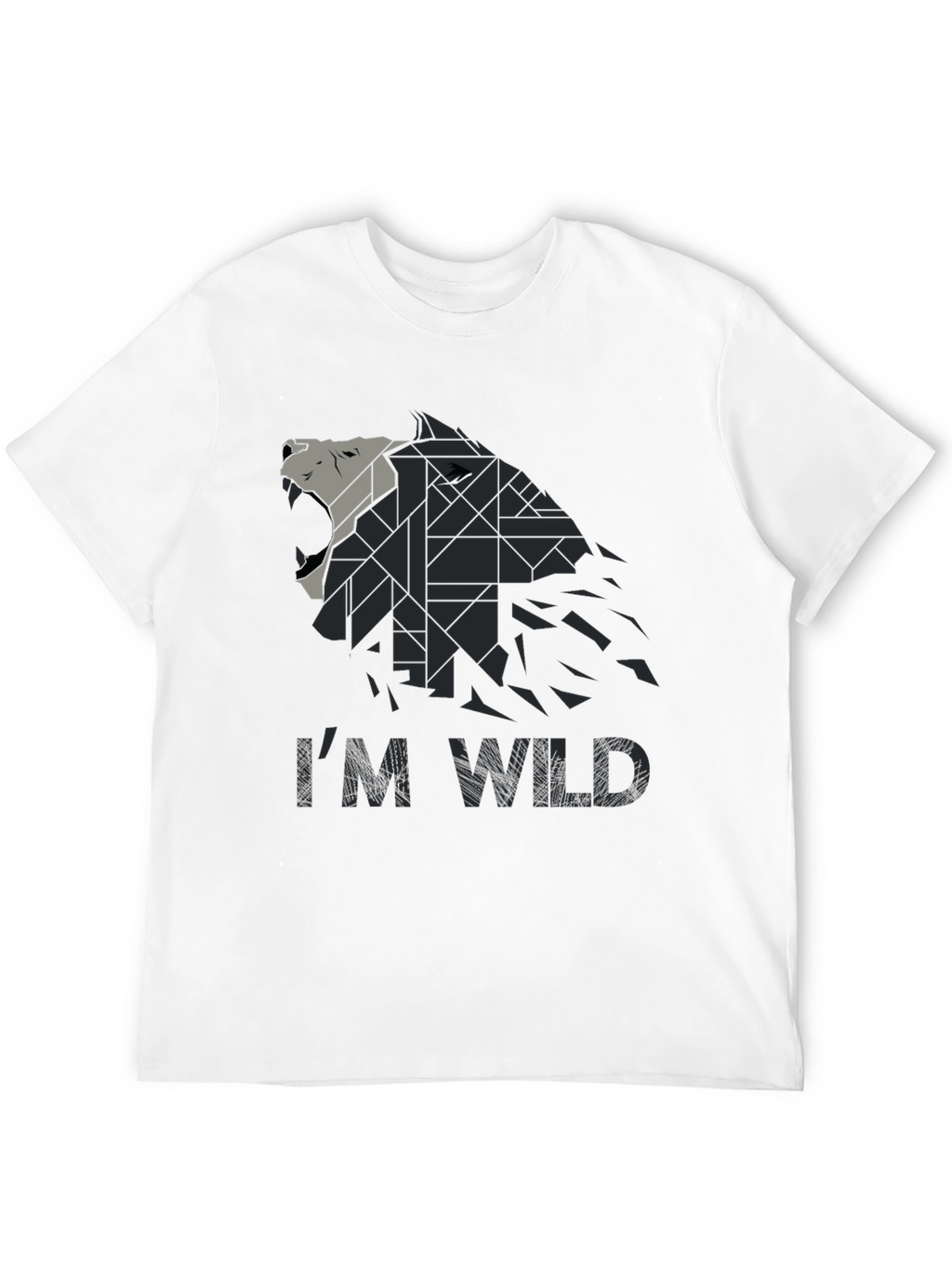 Im Wild Wolf Graphic Print Mens T-Shirt