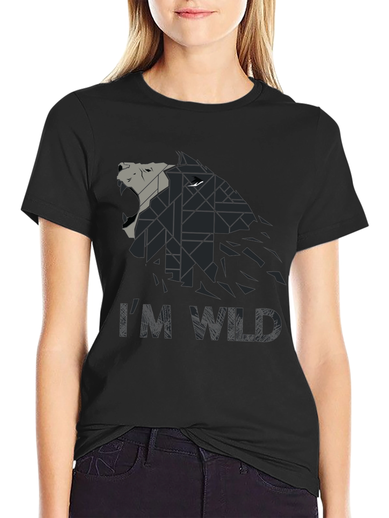Im Wild Wolf Graphic Print Mens T-Shirt