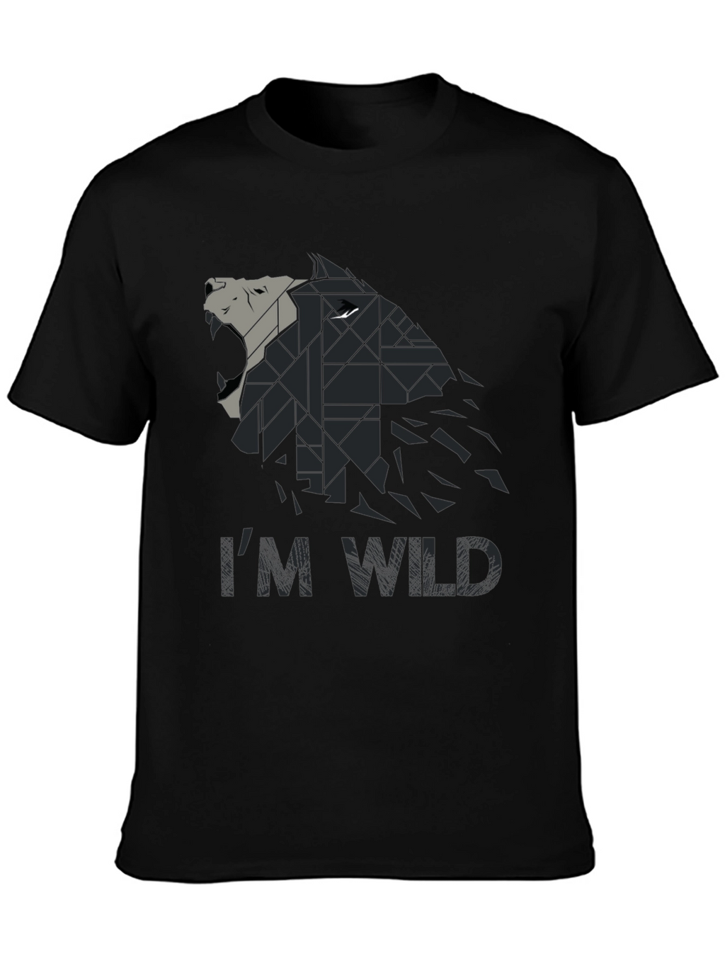 Im Wild Wolf Graphic Print Mens T-Shirt