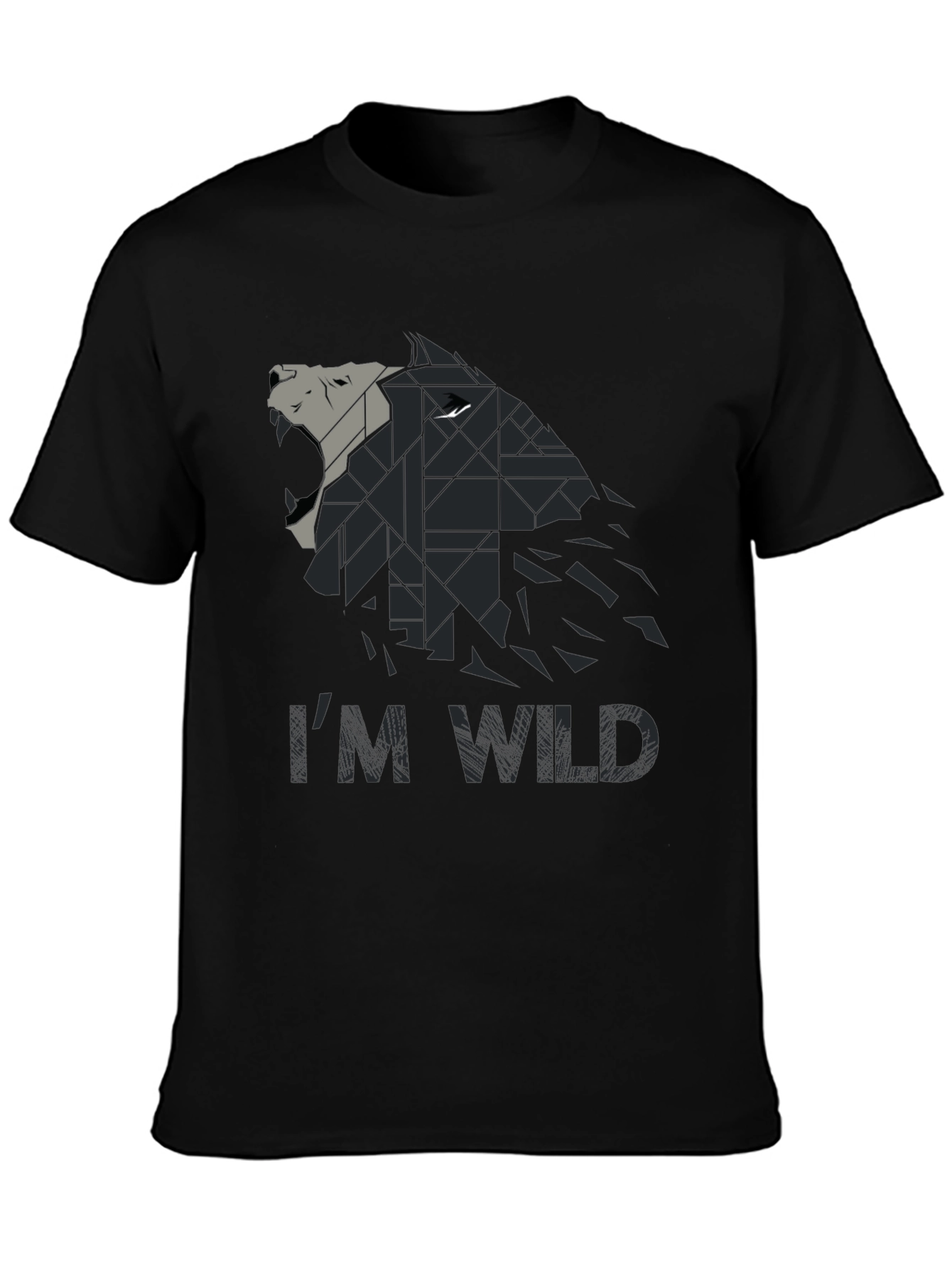 Im Wild Wolf Graphic Print Mens T-Shirt
