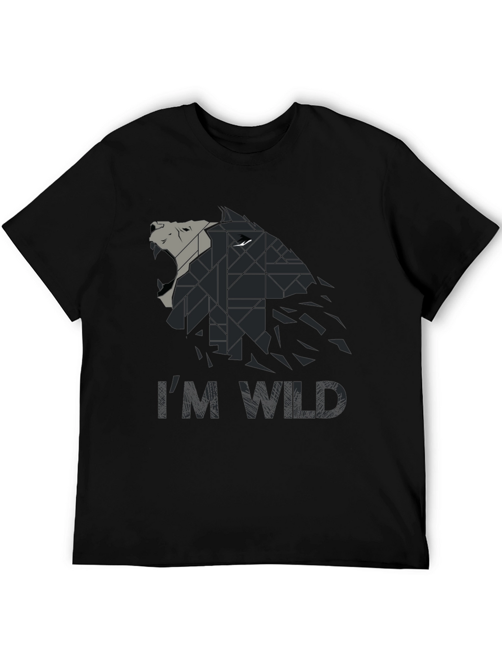 Im Wild Wolf Graphic Print Mens T-Shirt