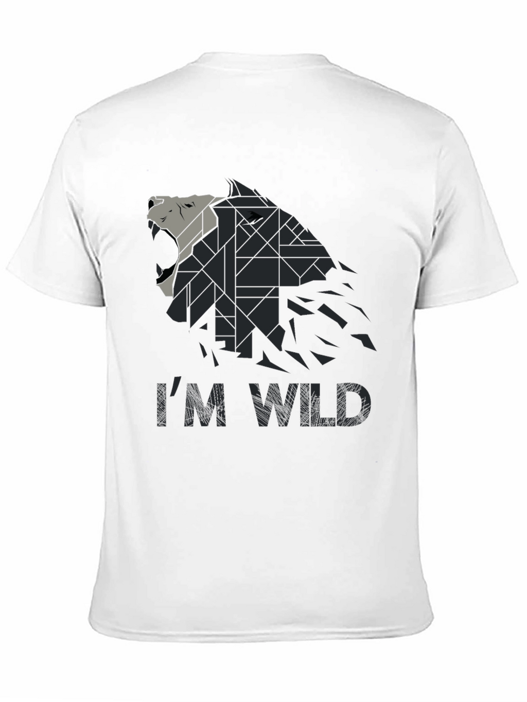 Im Wild Wolf Graphic Print Mens T-Shirt