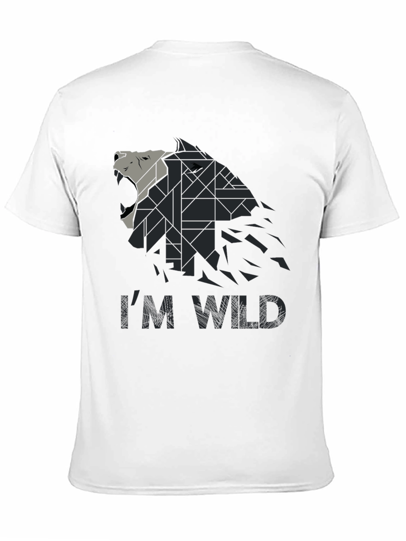 Im Wild Wolf Graphic Print Mens T-Shirt