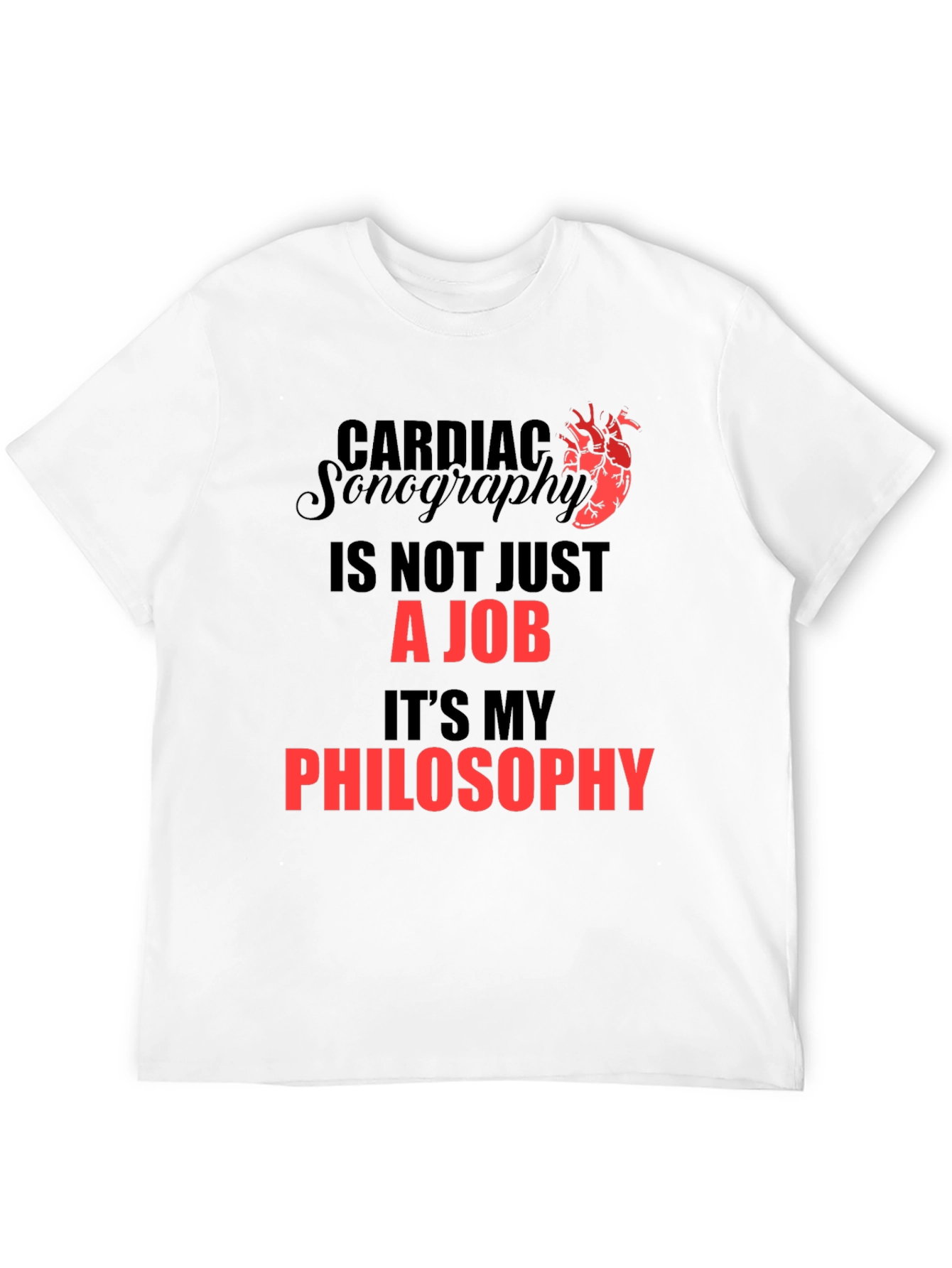 Cardiac Sonography Philosophy T-Shirt