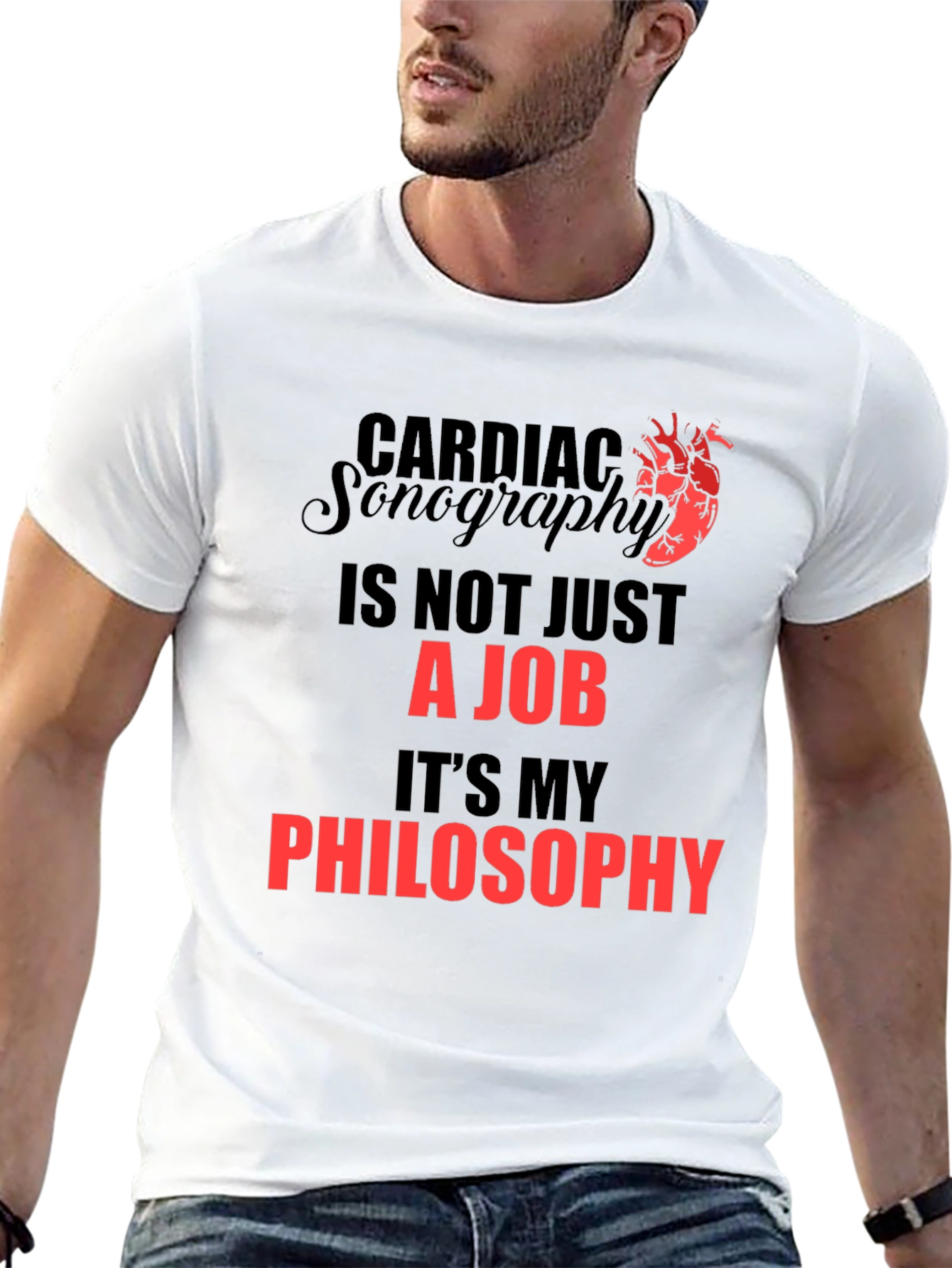 Cardiac Sonography Philosophy T-Shirt