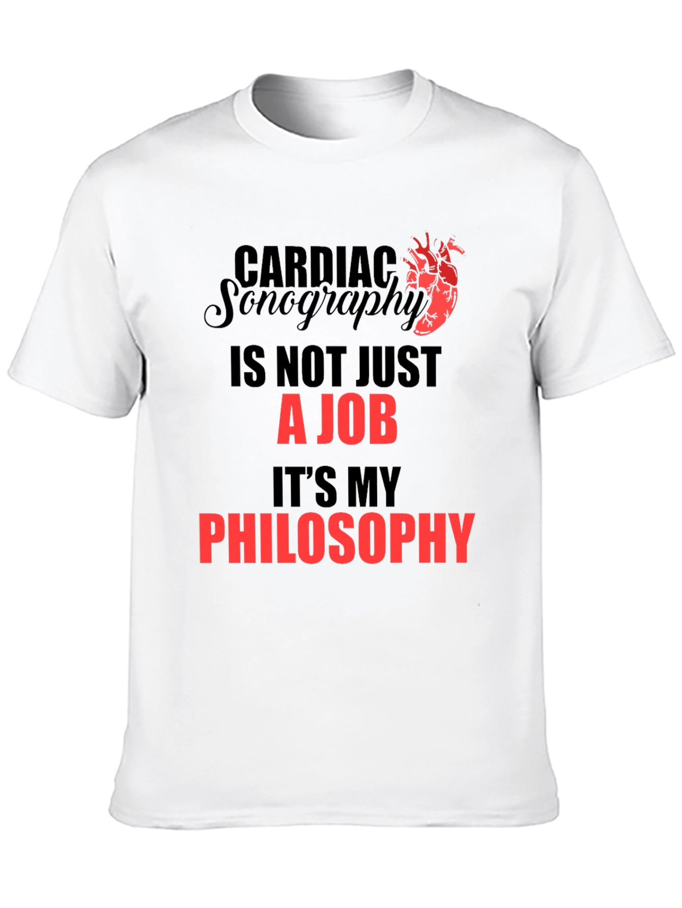 Cardiac Sonography Philosophy T-Shirt