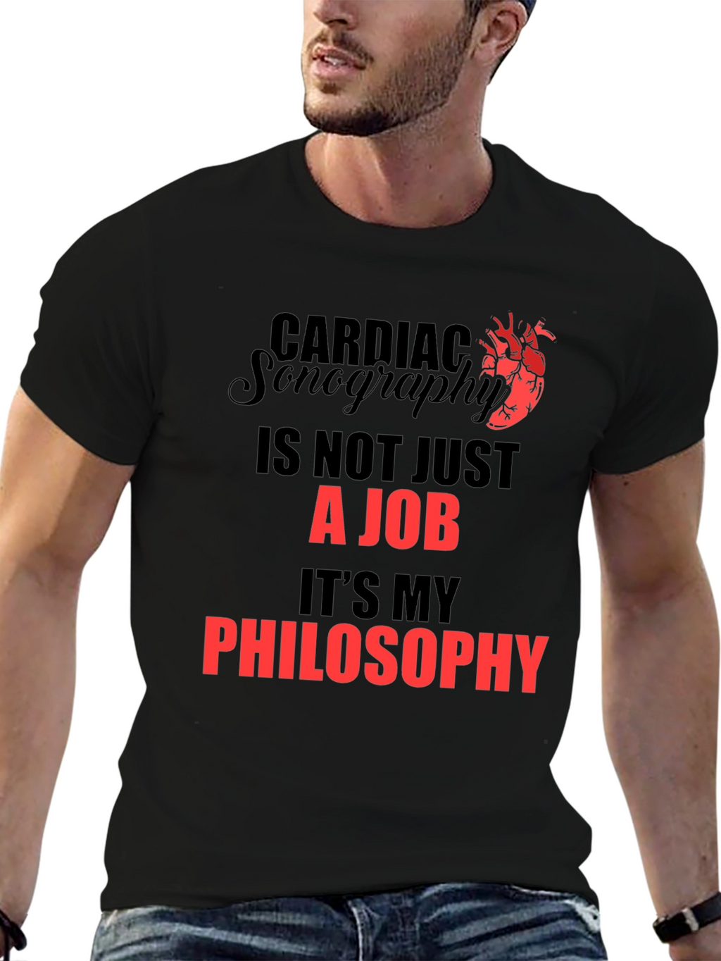 Cardiac Sonography Philosophy T-Shirt