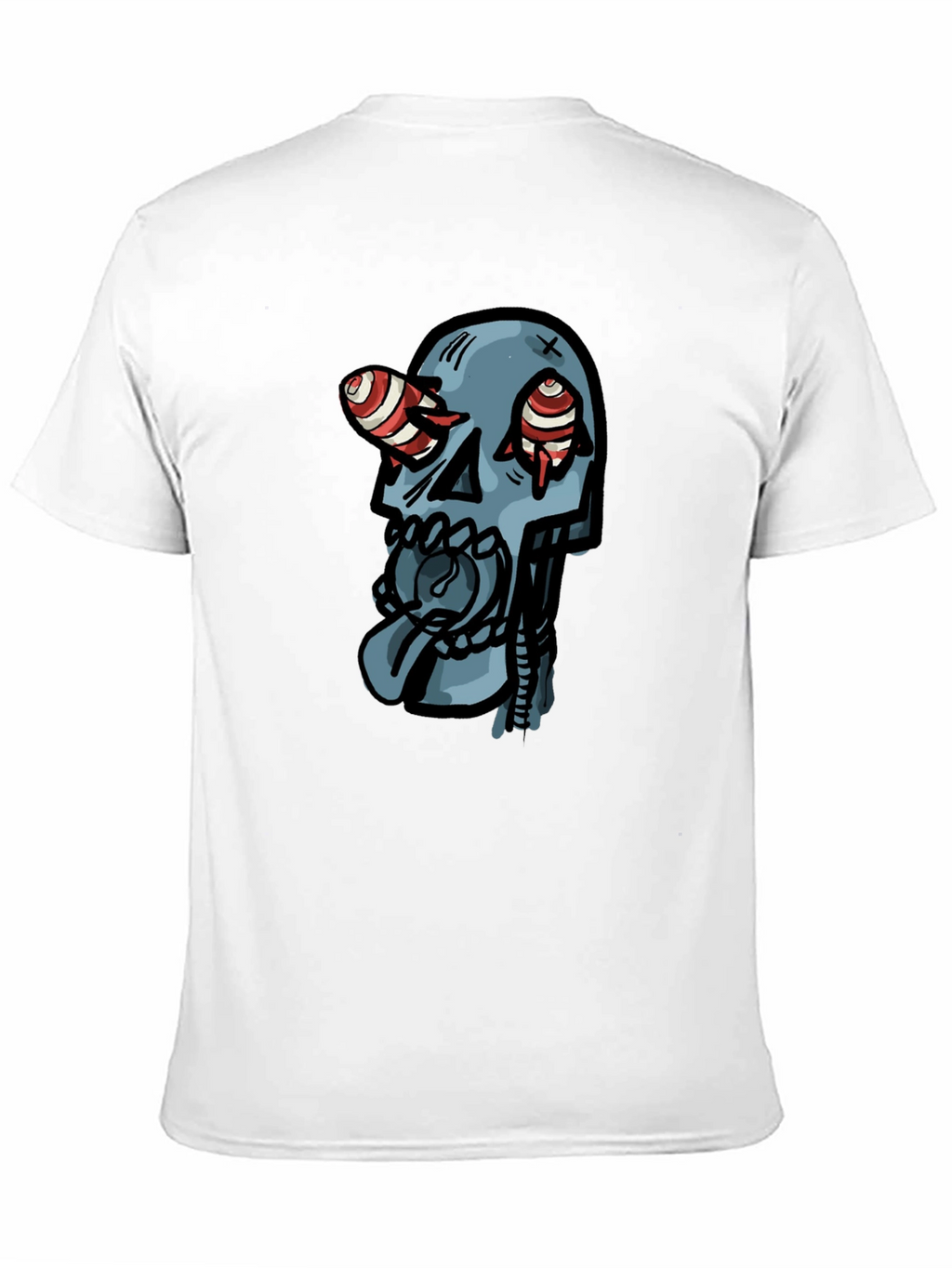 Skull Graphic Print Black T-Shirt