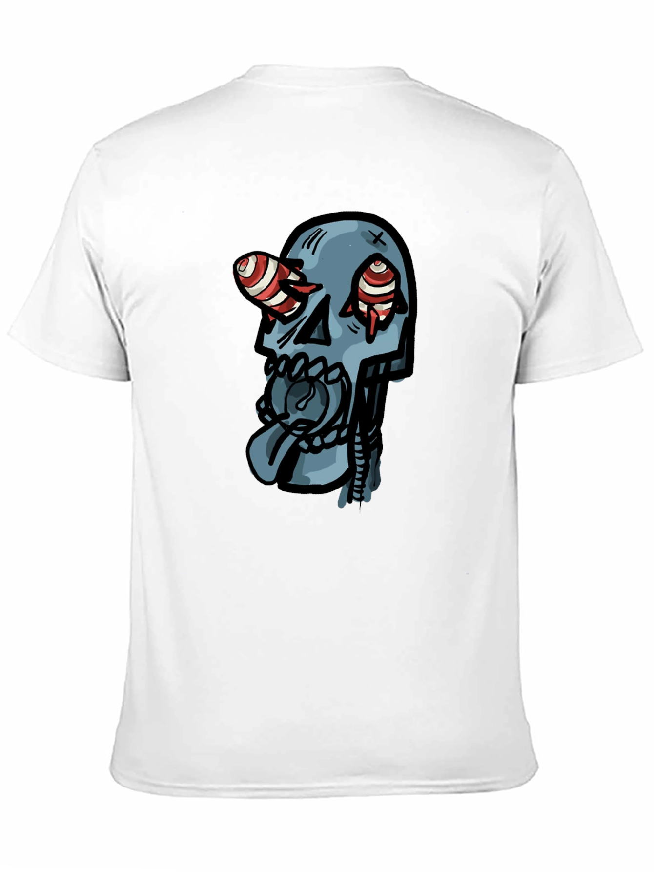 Skull Graphic Print Black T-Shirt