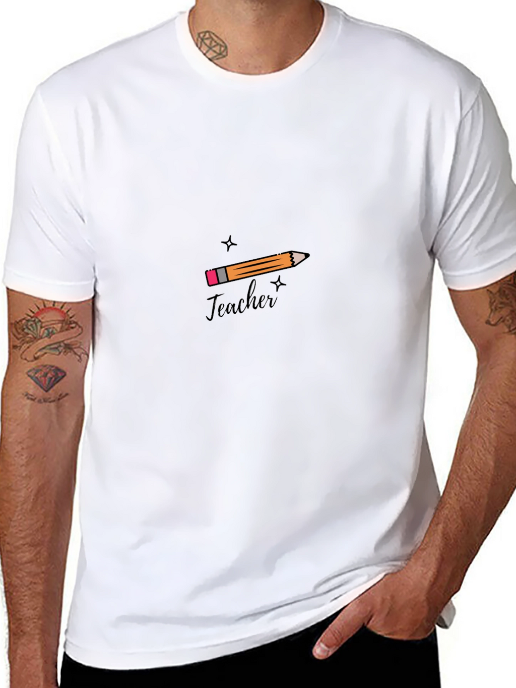 Teacher Pencil Graphic T-Shirt