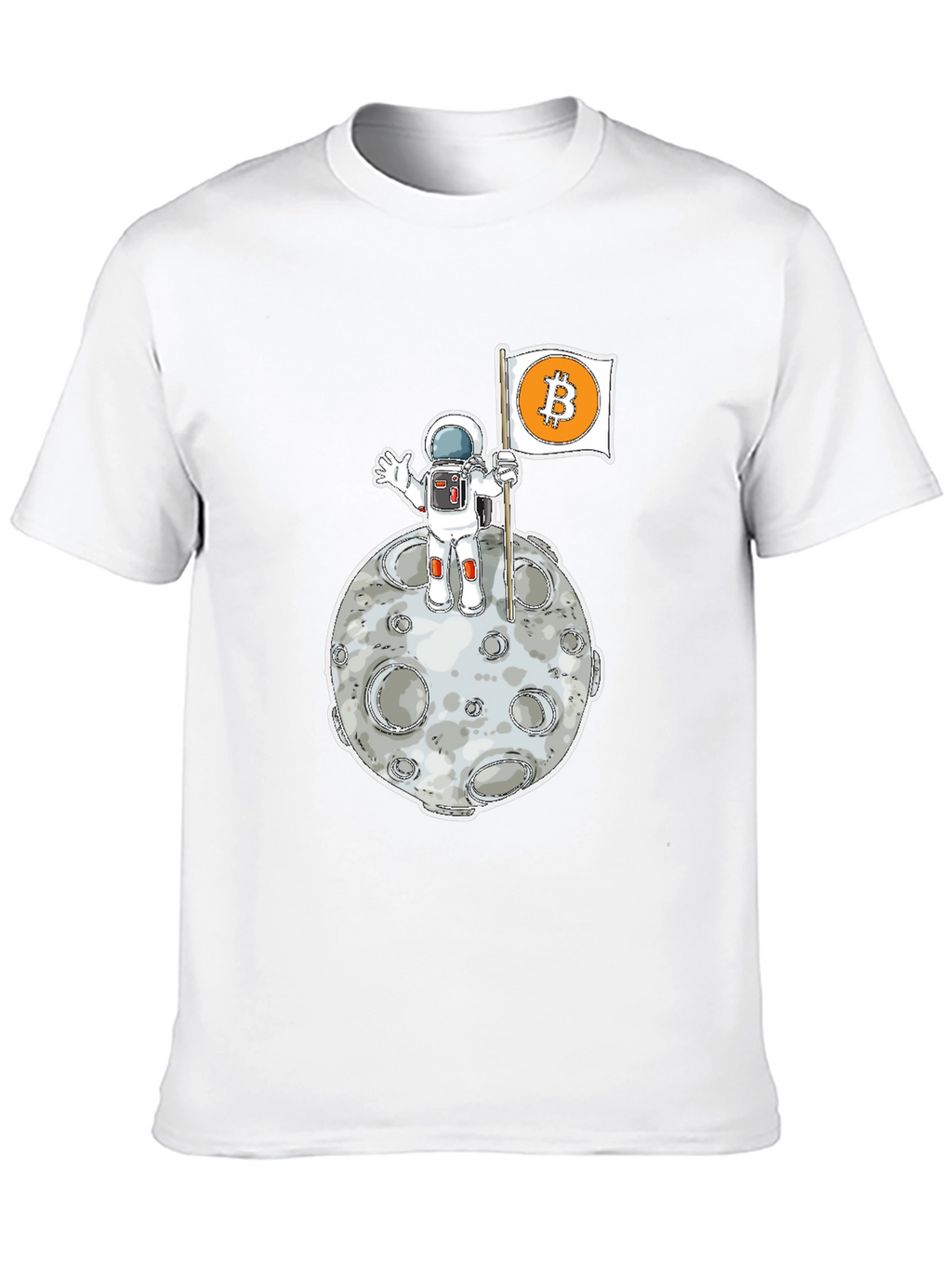 Bitcoin to the Moon Black T-Shirt