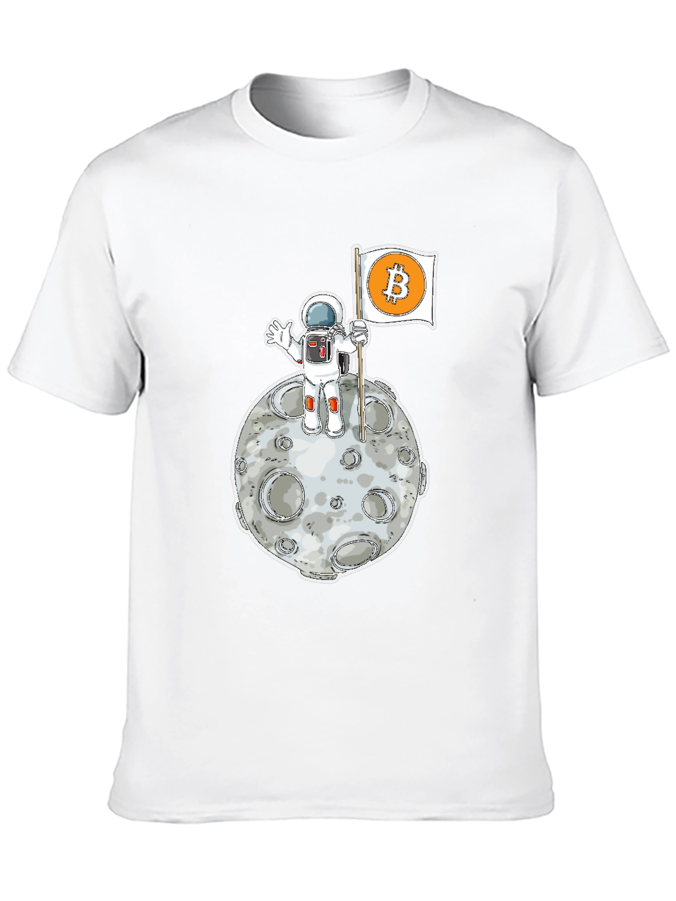 Bitcoin to the Moon Black T-Shirt