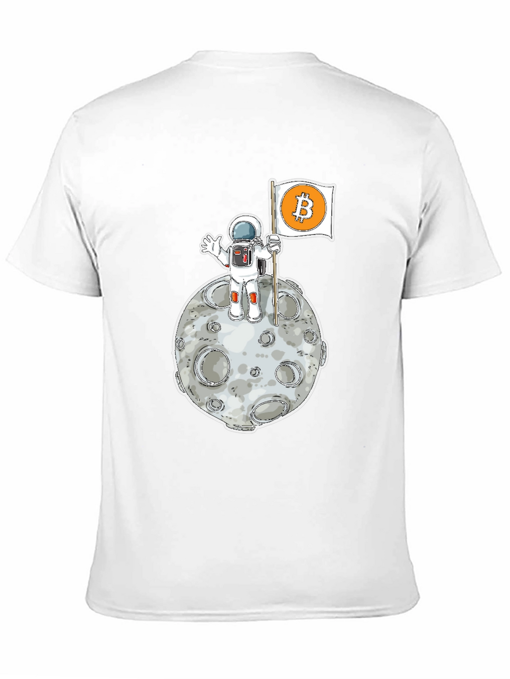 Bitcoin to the Moon Black T-Shirt
