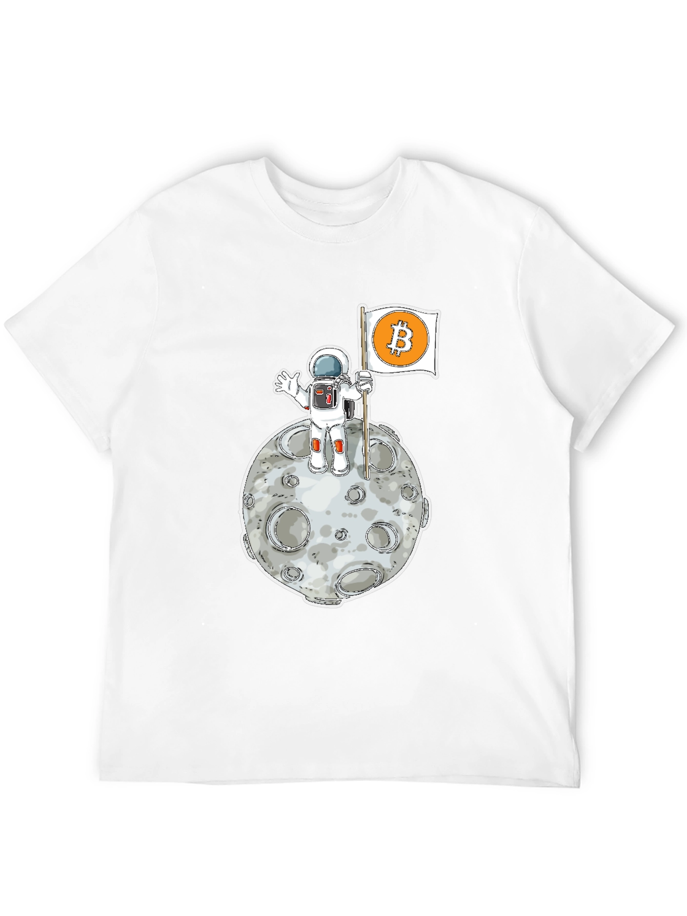 Bitcoin to the Moon Black T-Shirt