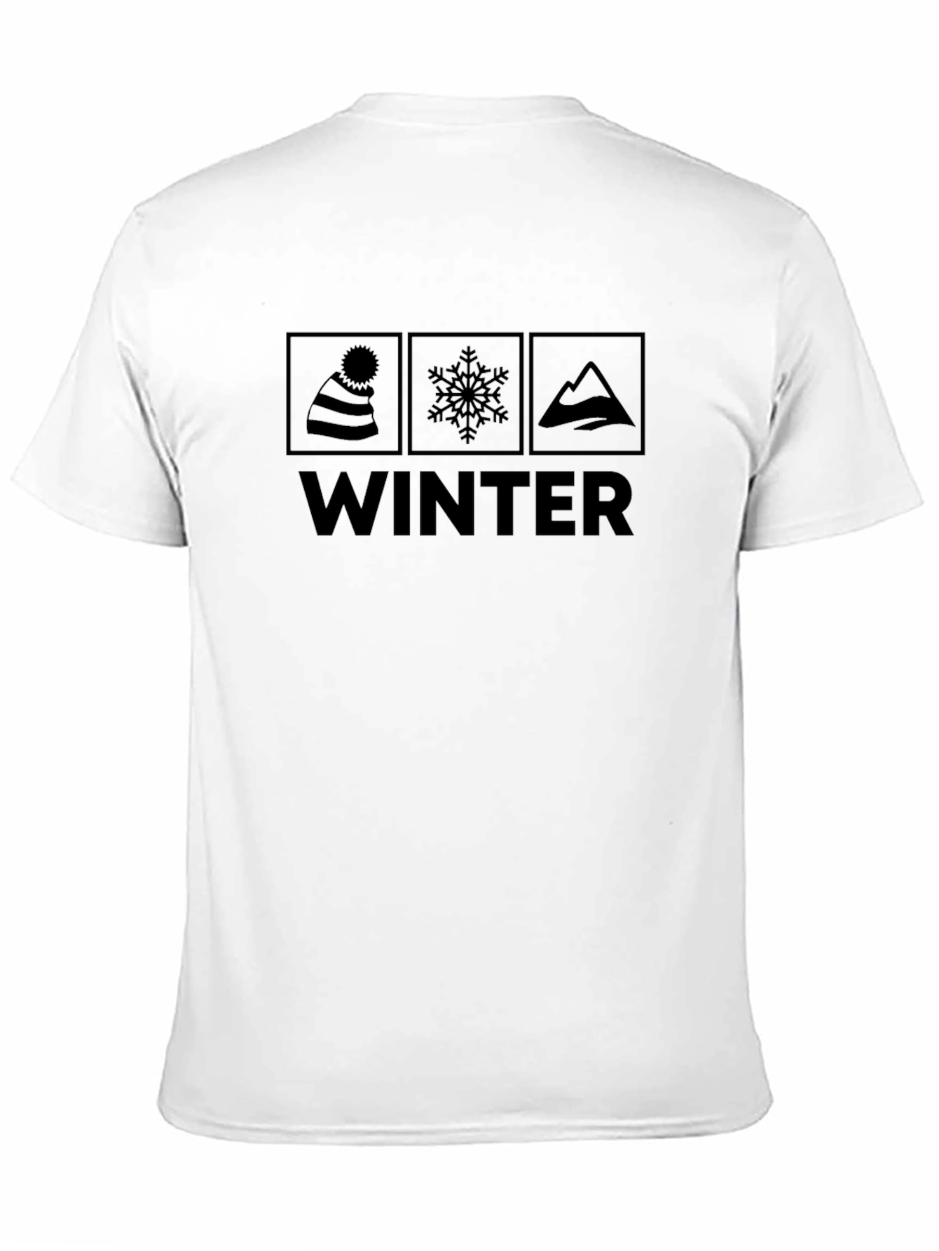 Winter Graphic Print Crew Neck T-Shirt