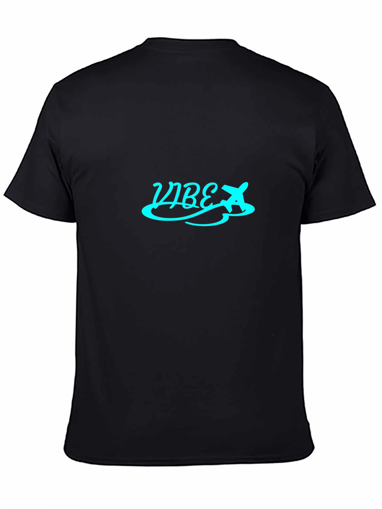 Black Vibe Airplane Graphic Tee