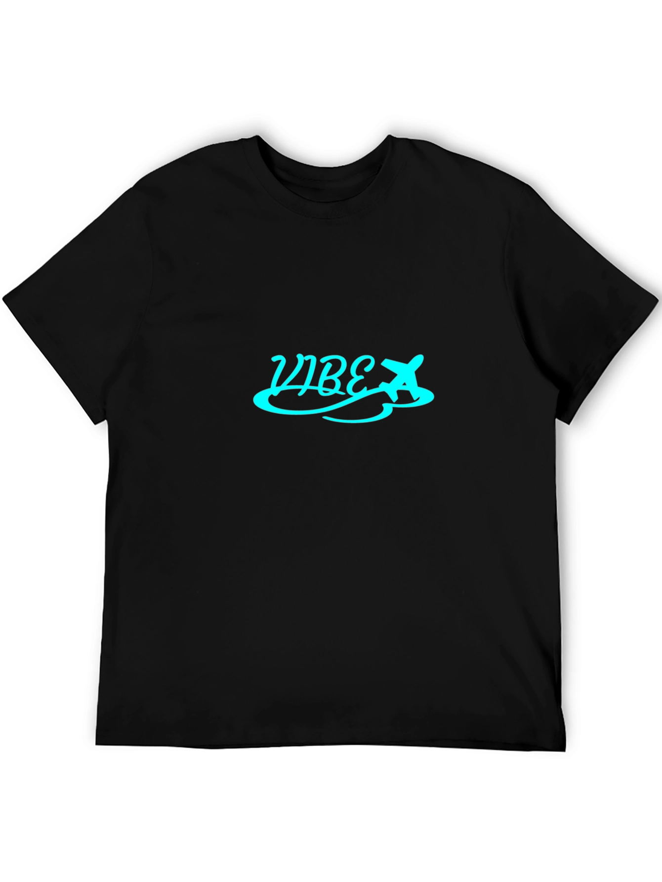 Black Vibe Airplane Graphic Tee
