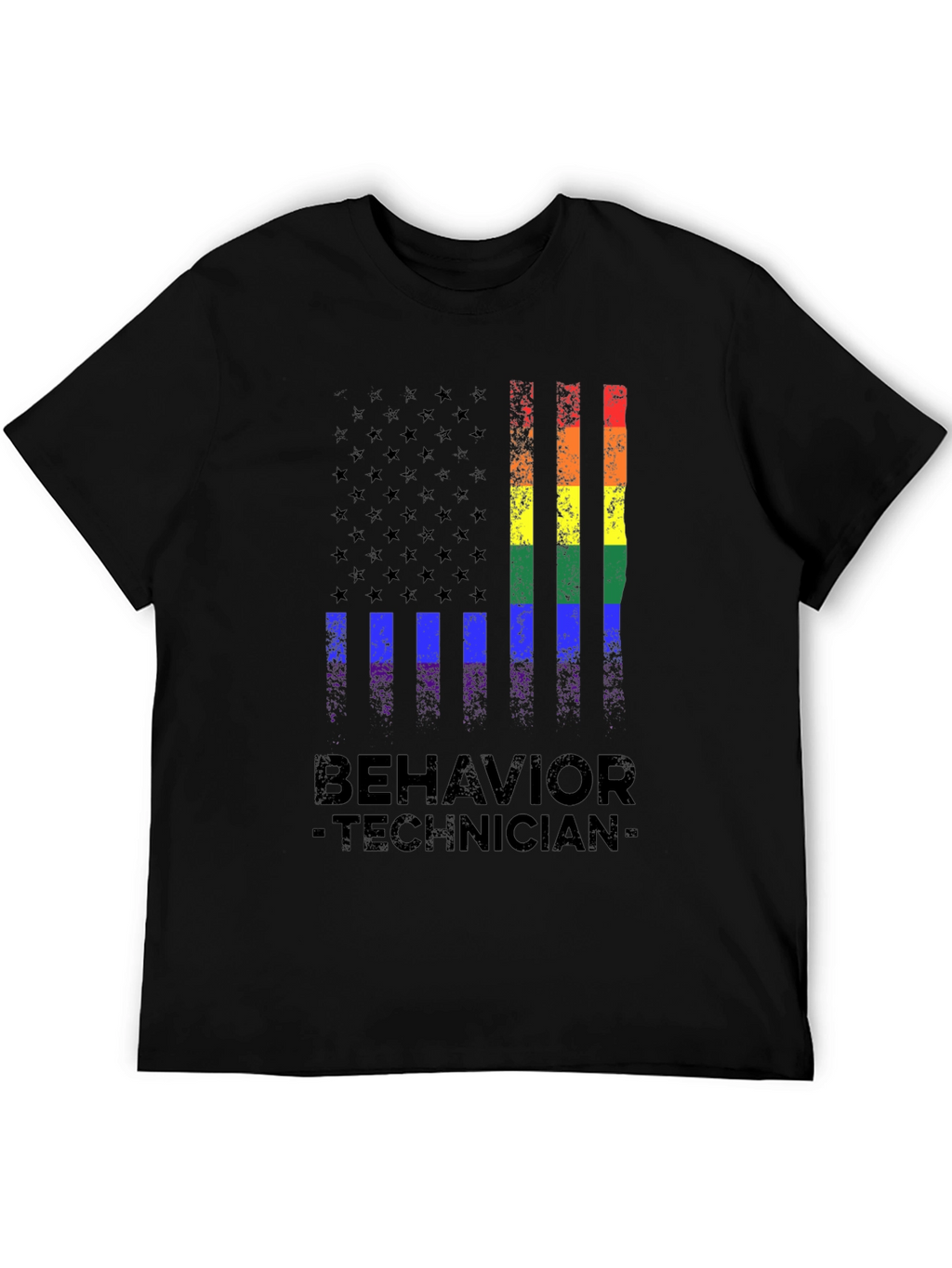 Behavior Technician Pride Flag T-Shirt