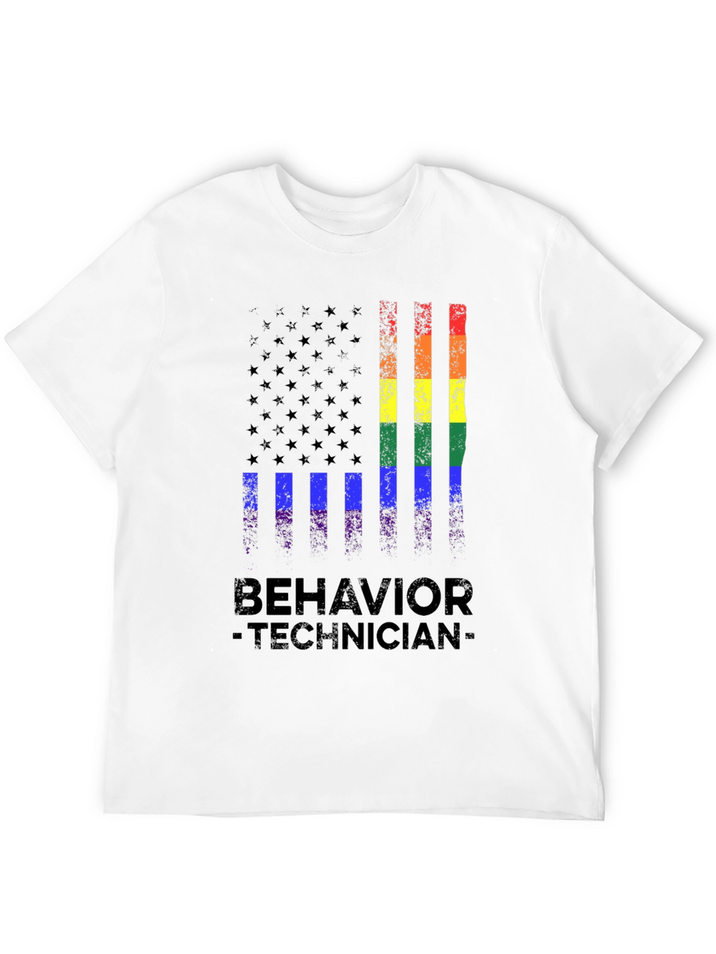Behavior Technician Pride Flag T-Shirt