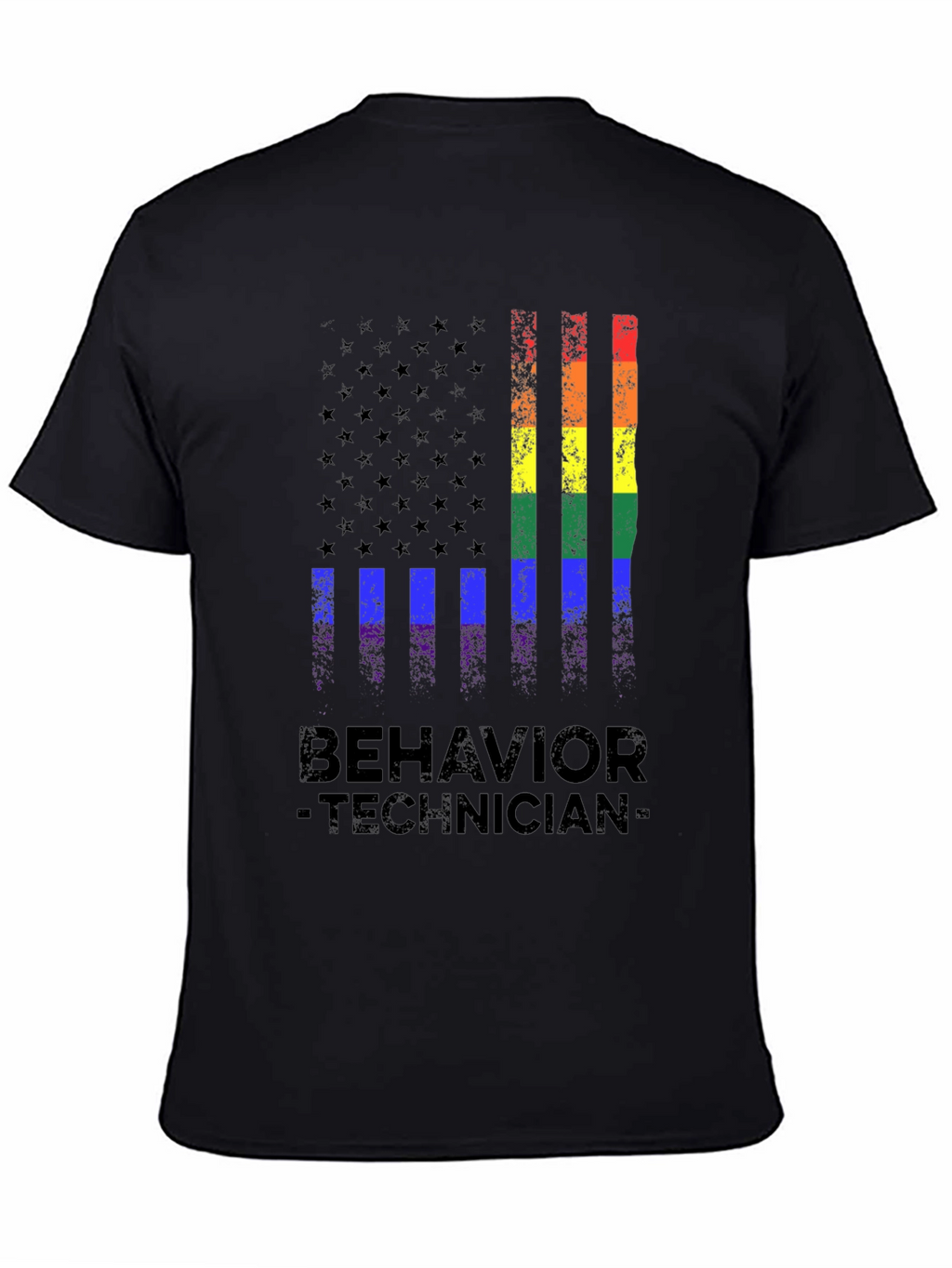 Behavior Technician Pride Flag T-Shirt