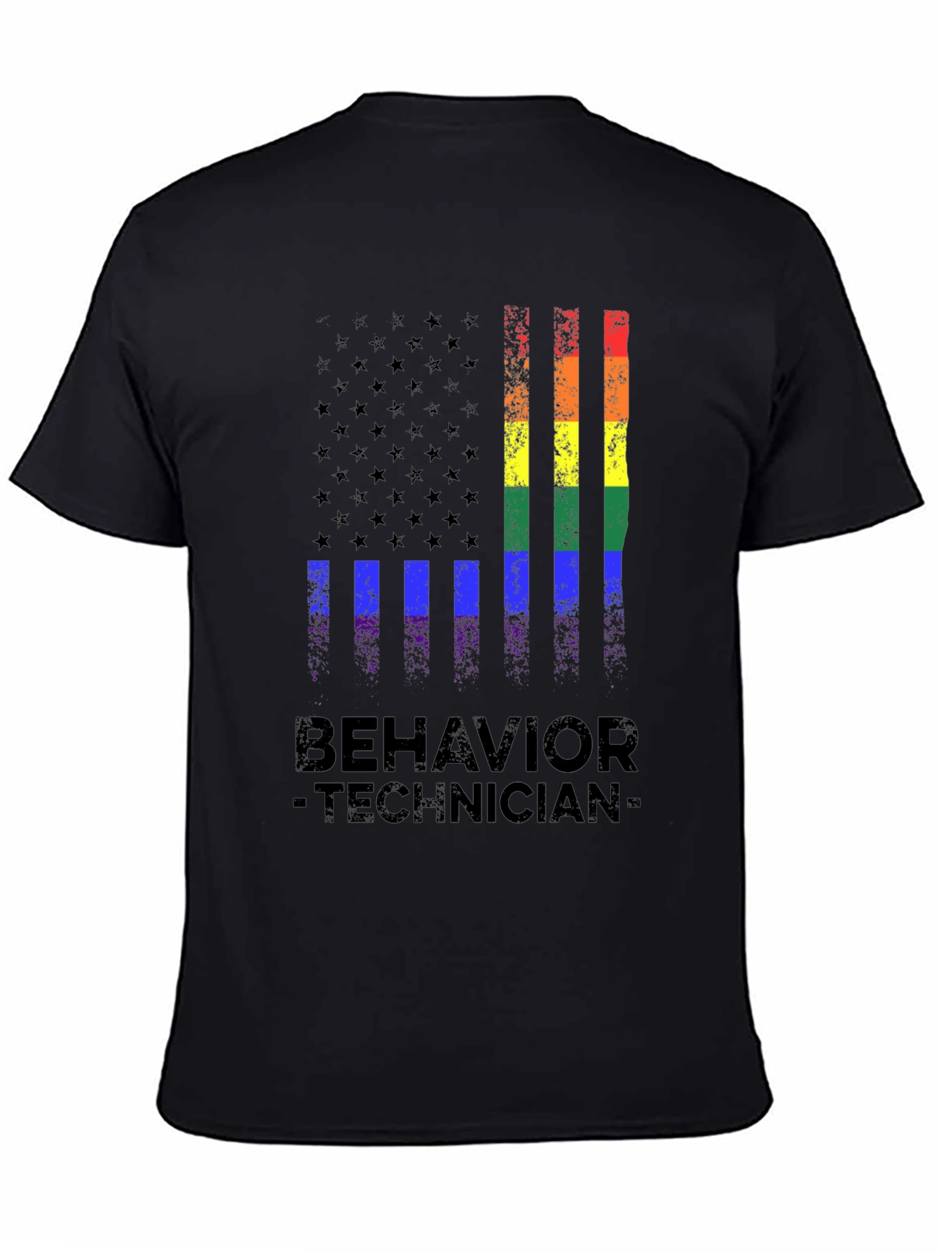 Behavior Technician Pride Flag T-Shirt