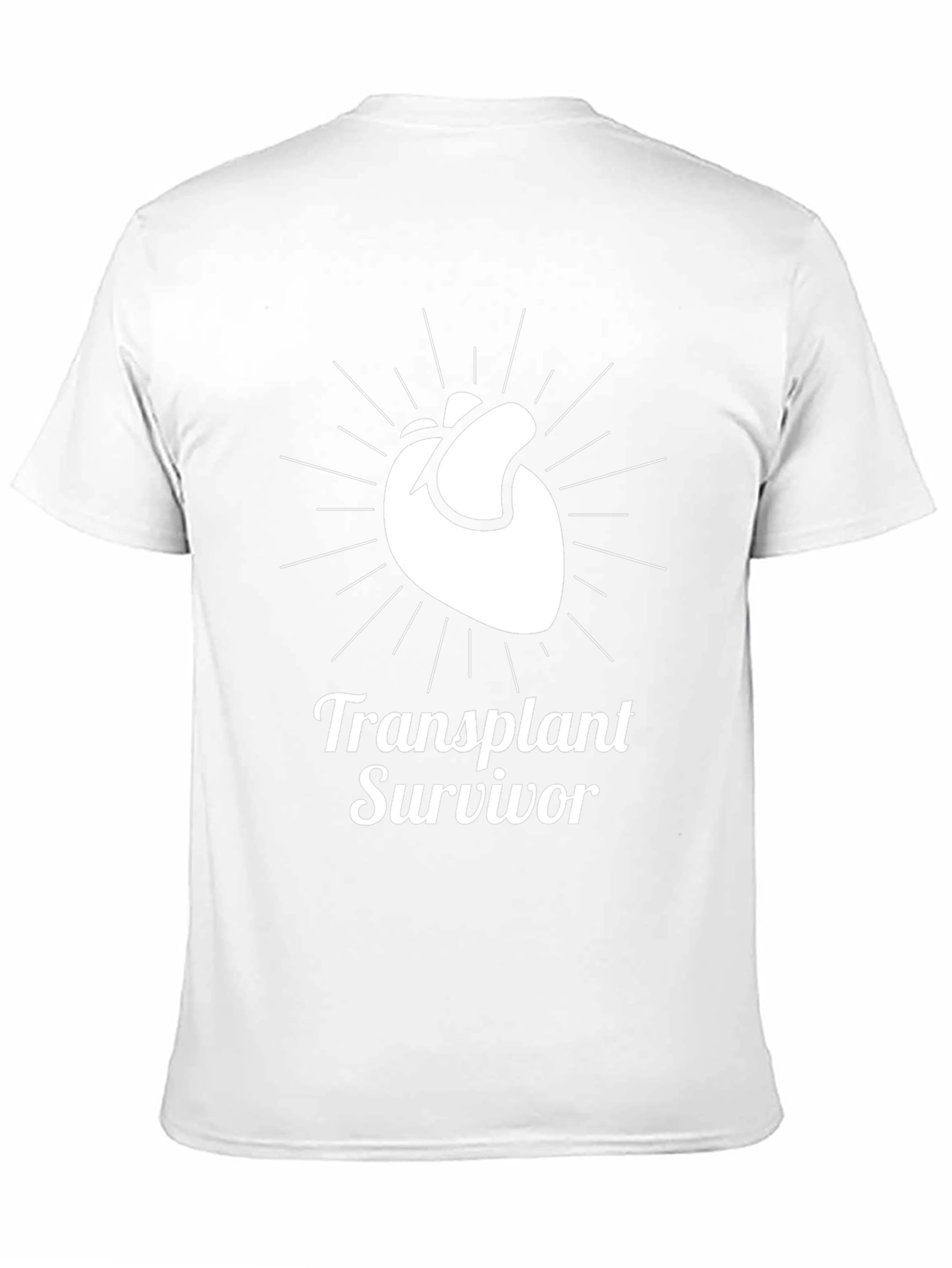 Transplant Survivor Heart Graphic T-Shirt