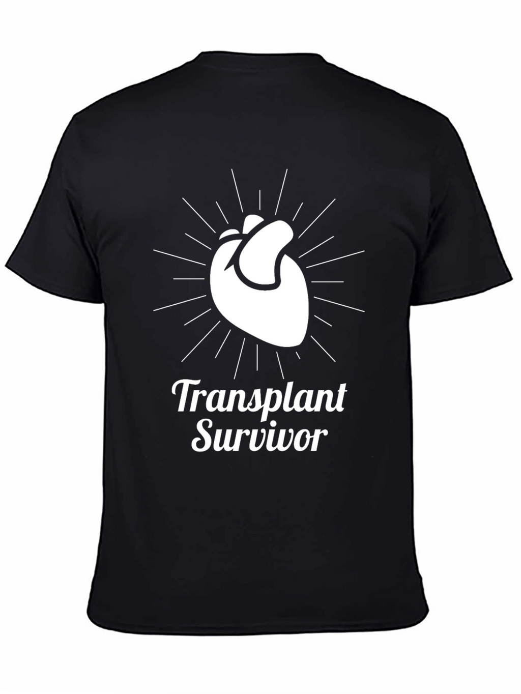 Transplant Survivor Heart Graphic T-Shirt
