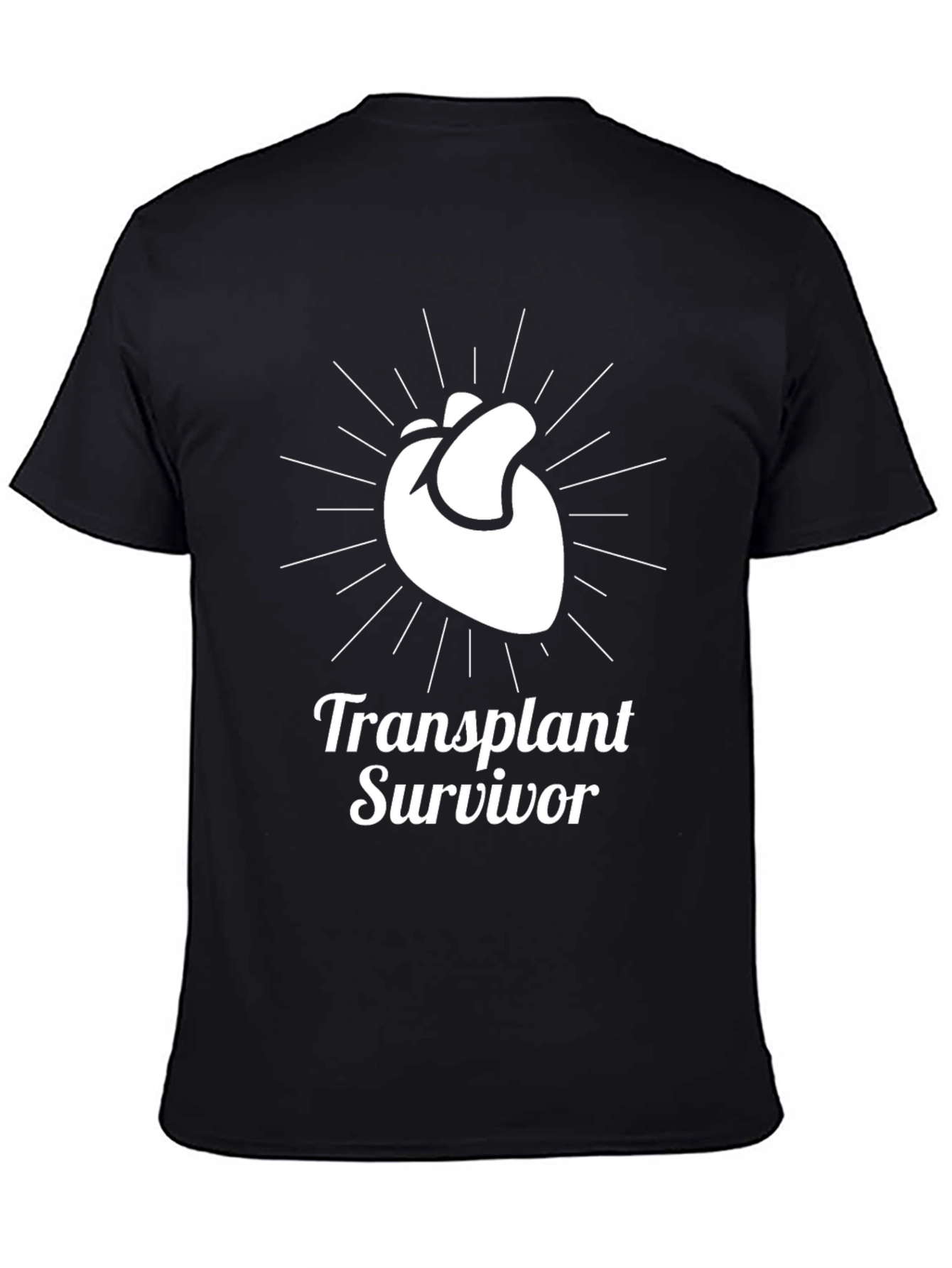 Transplant Survivor Heart Graphic T-Shirt