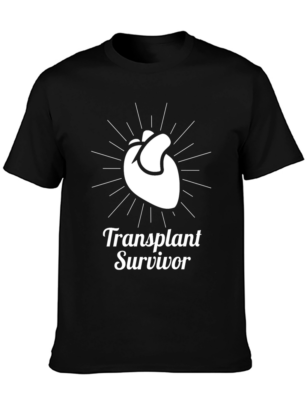 Transplant Survivor Heart Graphic T-Shirt