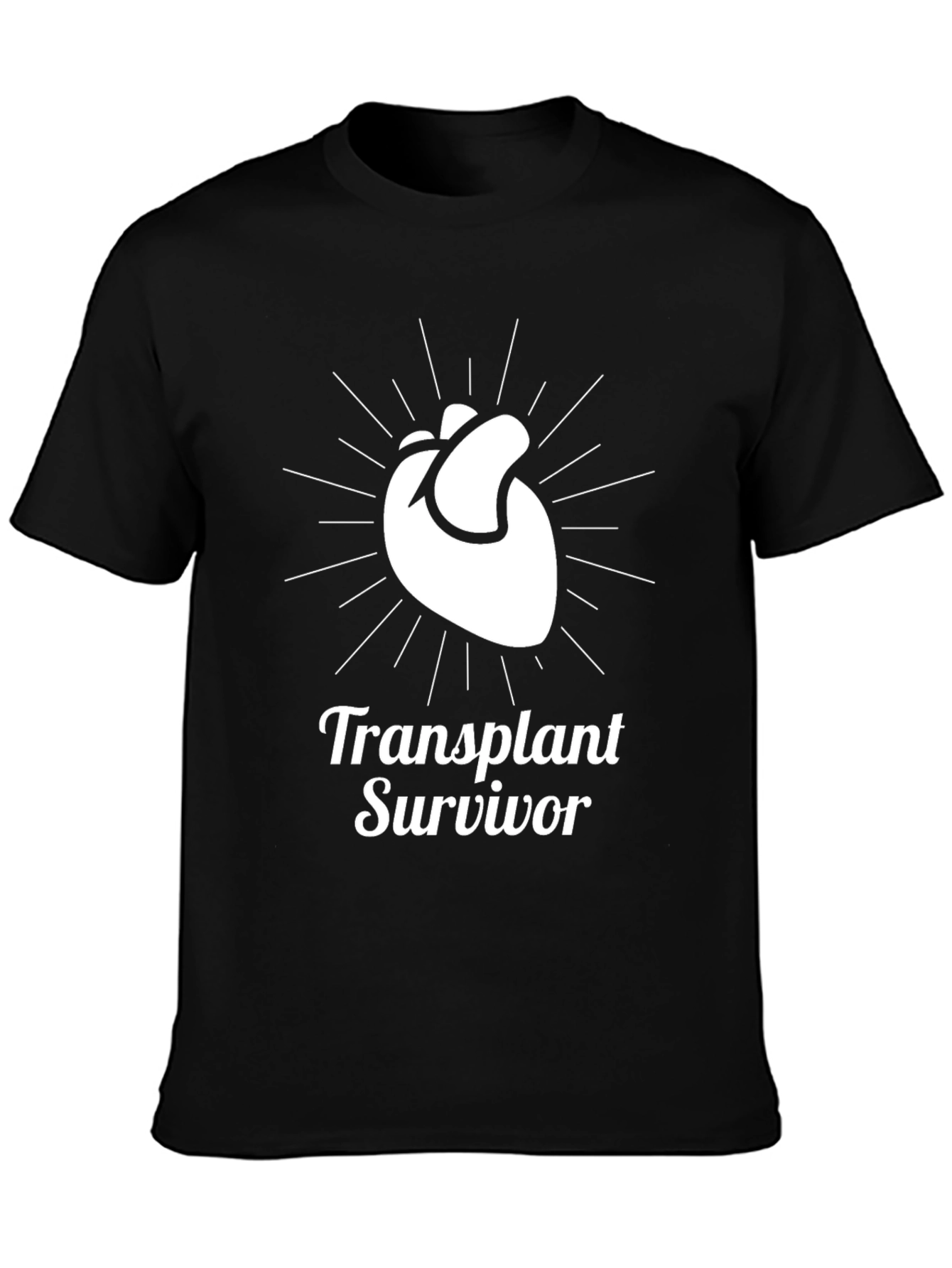 Transplant Survivor Heart Graphic T-Shirt