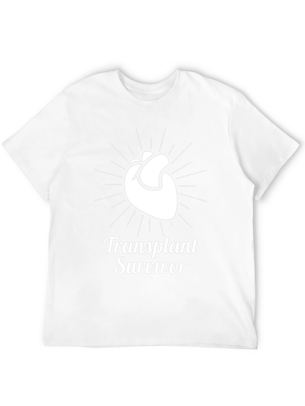 Transplant Survivor Heart Graphic T-Shirt