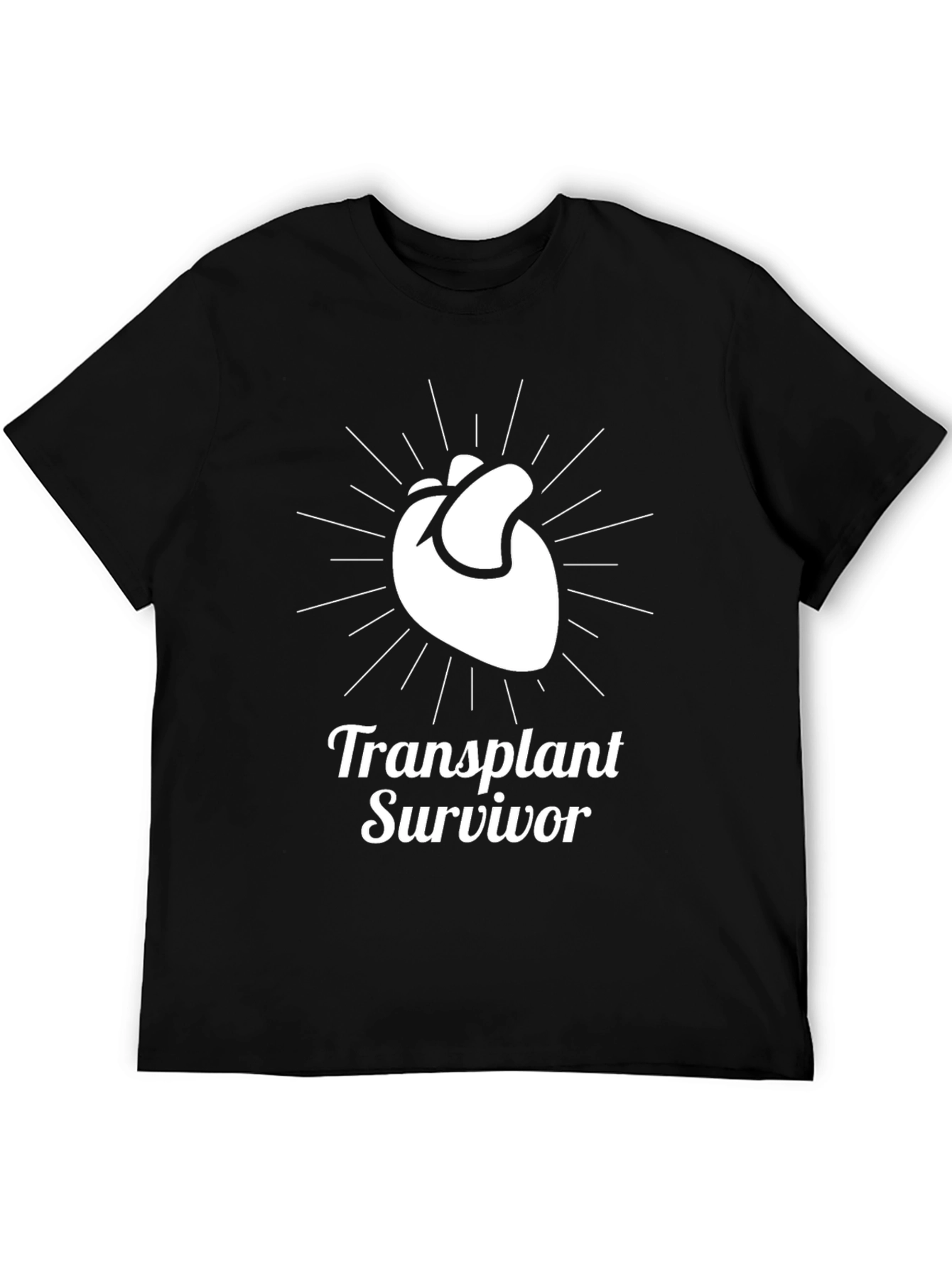 Transplant Survivor Heart Graphic T-Shirt