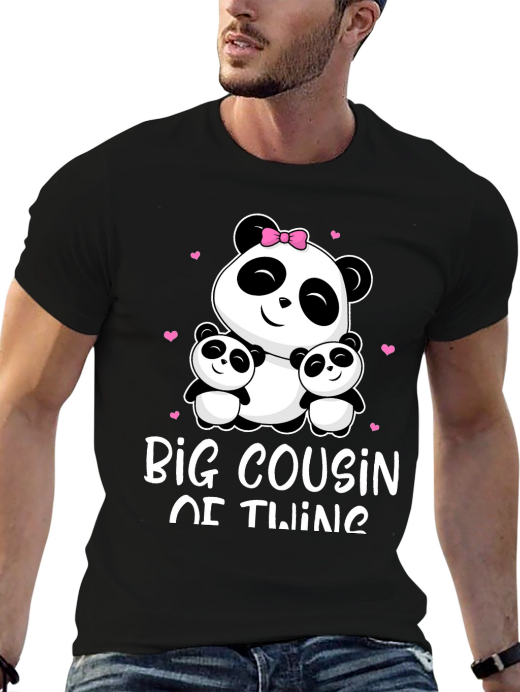 Big Cousin of Twins Panda Bear T-Shirt