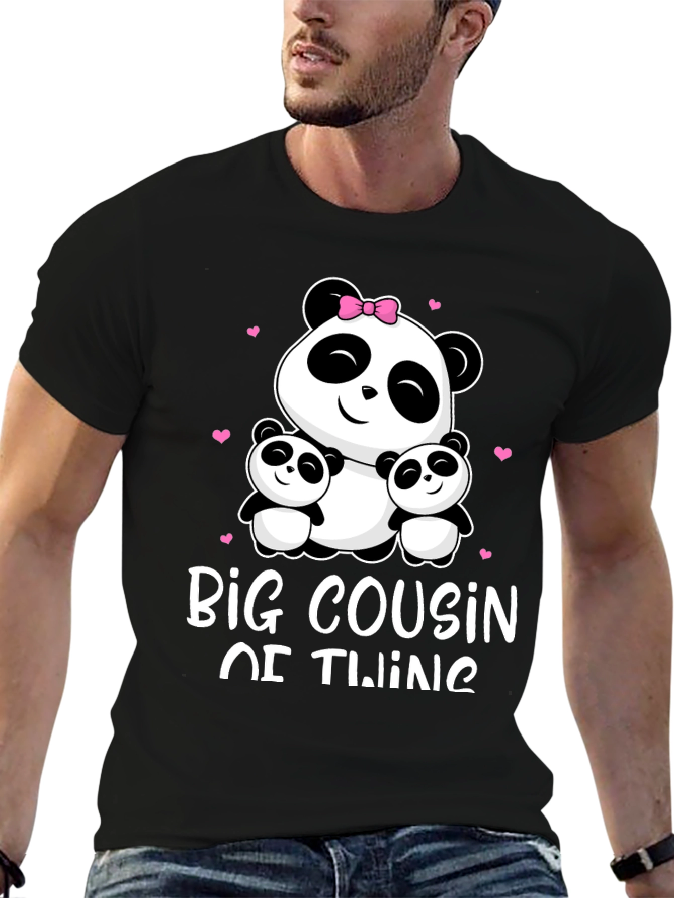 Big Cousin of Twins Panda Bear T-Shirt