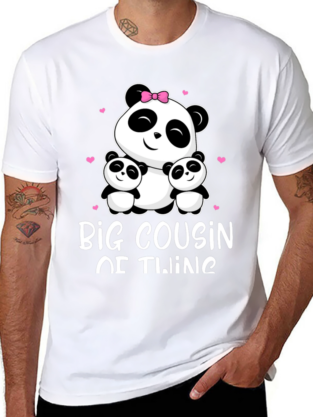 Big Cousin of Twins Panda Bear T-Shirt