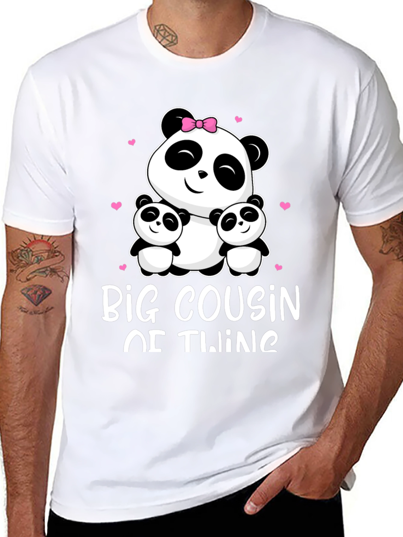 Big Cousin of Twins Panda Bear T-Shirt