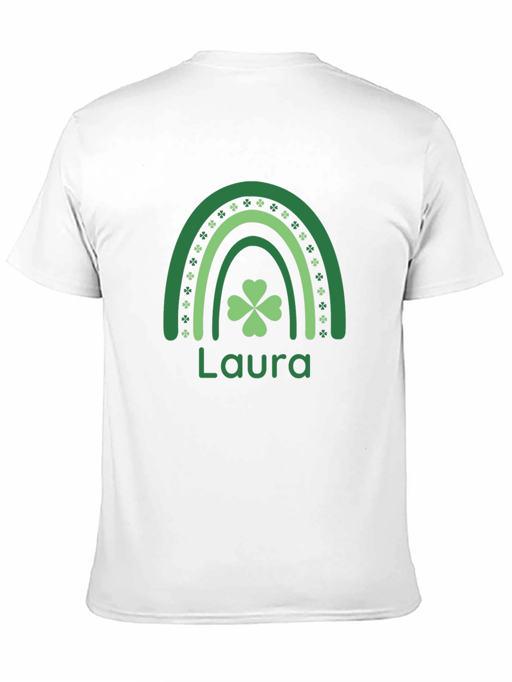 Personalized St. Patricks Day Rainbow Shamrock T-Shirt