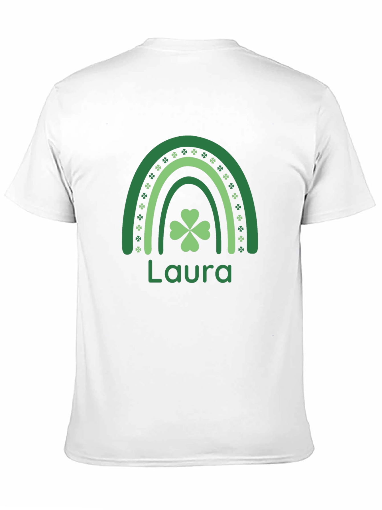 Personalized St. Patricks Day Rainbow Shamrock T-Shirt