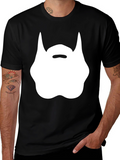 Funny Beard Graphic Black T-Shirt
