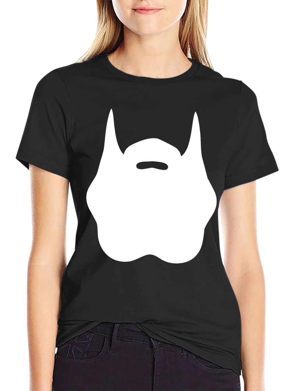 Funny Beard Graphic Black T-Shirt
