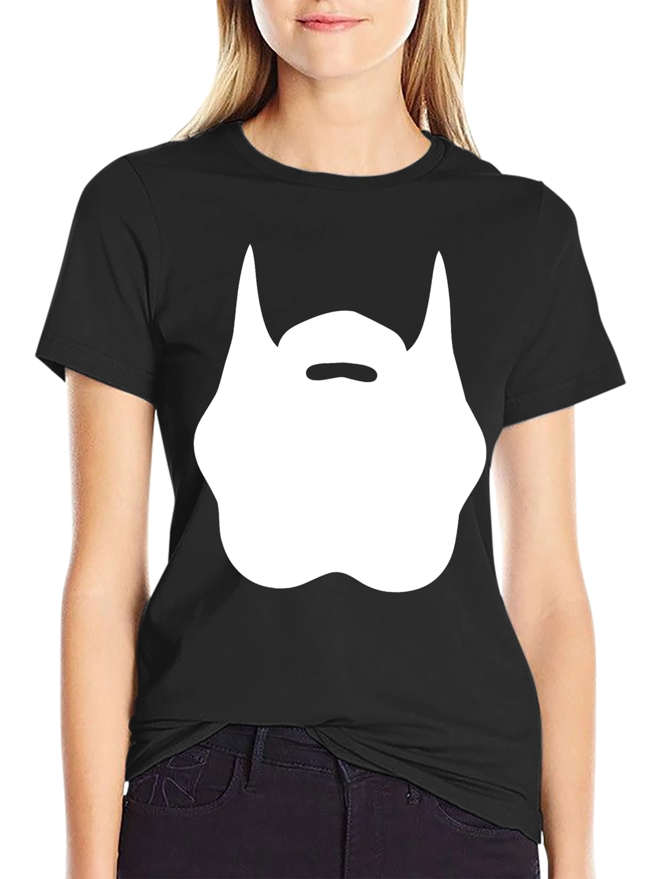 Funny Beard Graphic Black T-Shirt