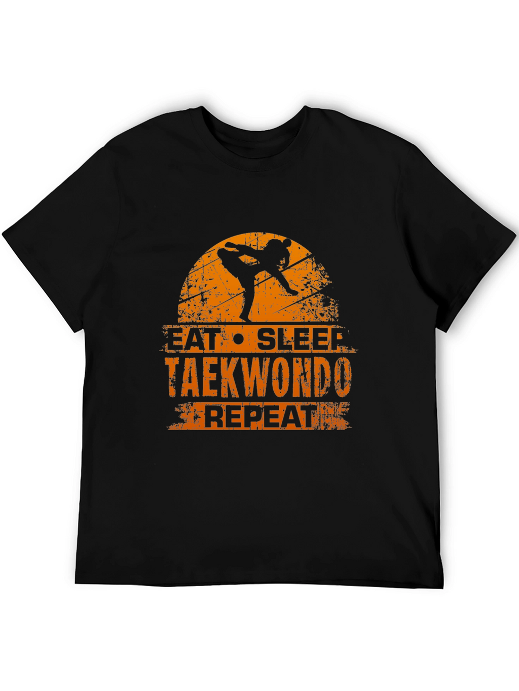 Eat Sleep Taekwondo Repeat Black T-Shirt