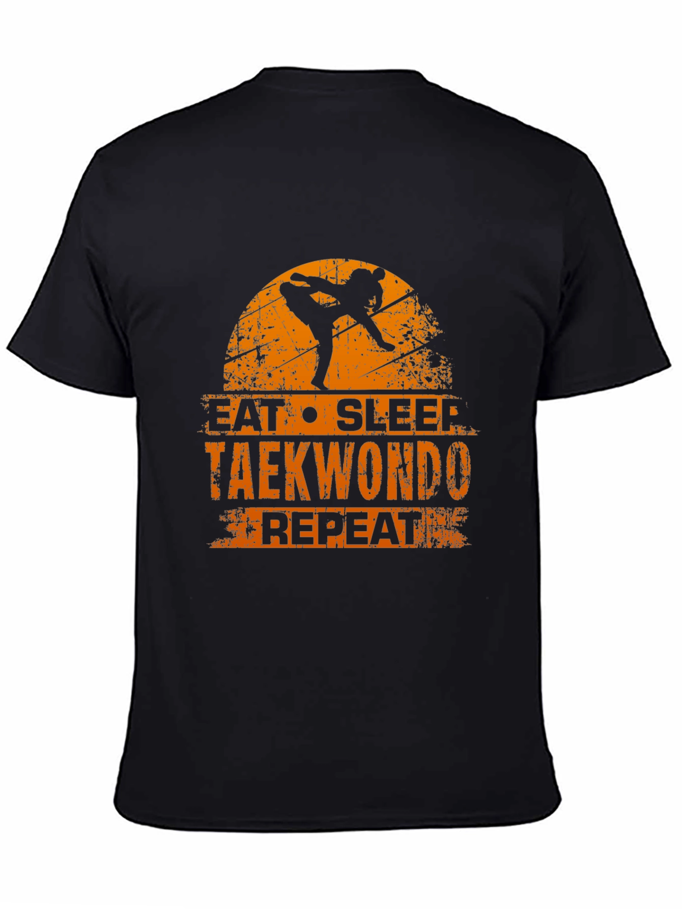 Eat Sleep Taekwondo Repeat Black T-Shirt