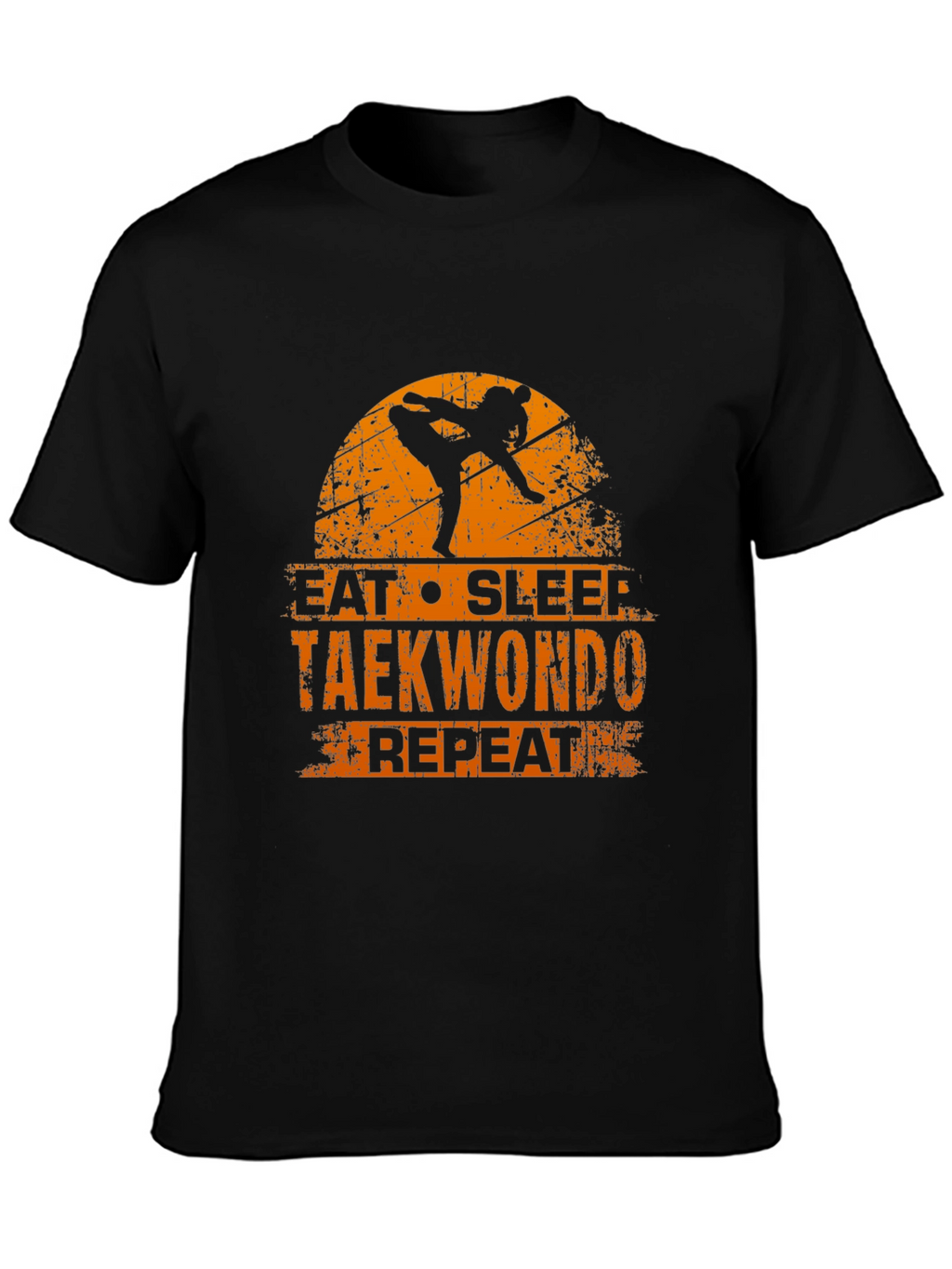 Eat Sleep Taekwondo Repeat Black T-Shirt