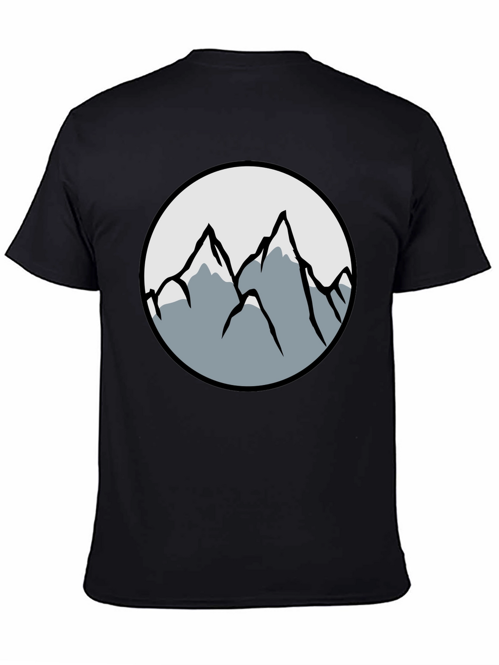Mountain Graphic Black T-Shirt