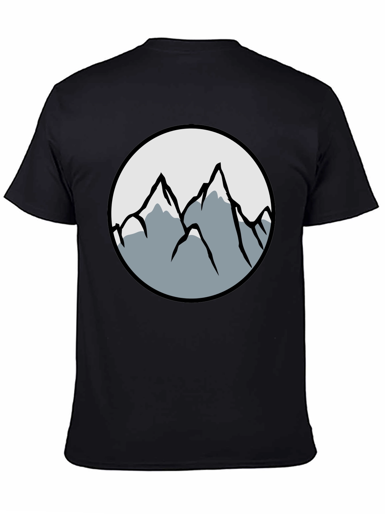 Mountain Graphic Black T-Shirt